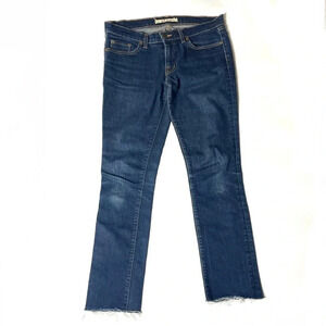 J Brand Raw Hem Dar Wash Cropped Jean Size 29
